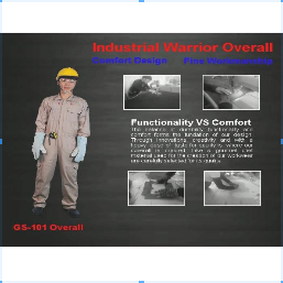 WORKING OVERALL WITHOUT REFLECTIVE SIZE M-2PCS LIGHT BLUE